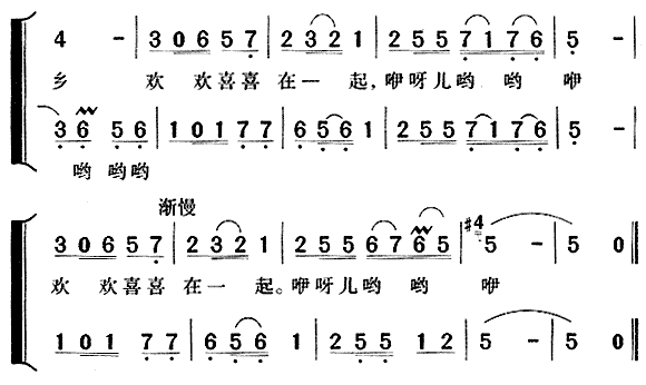 《两地书母子情》简谱