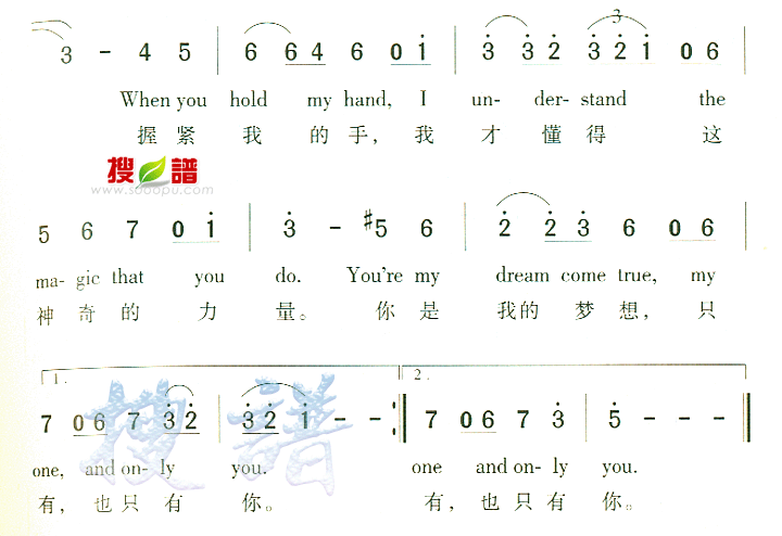 《Only You》简谱