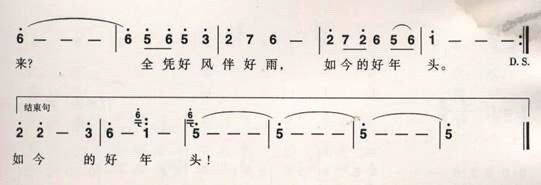 《丰收大地》简谱