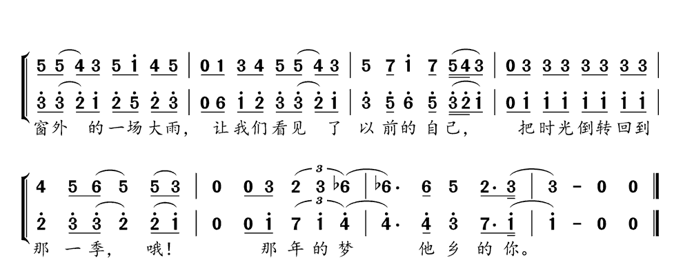 《复刻回忆》简谱