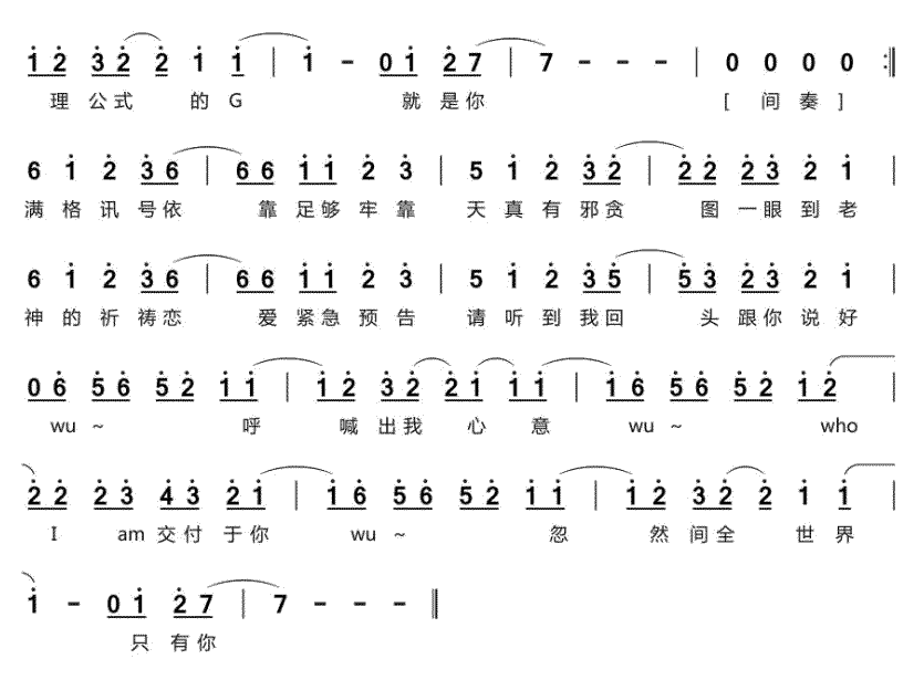 《恋爱告急》简谱