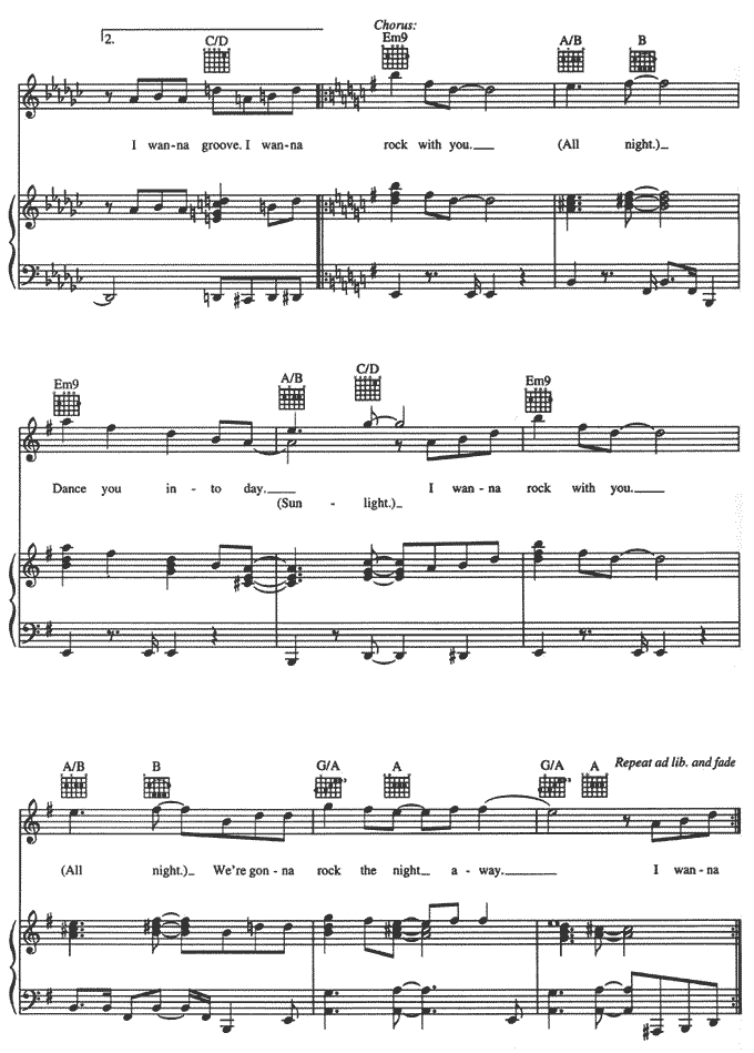 《Rock With You》五线谱