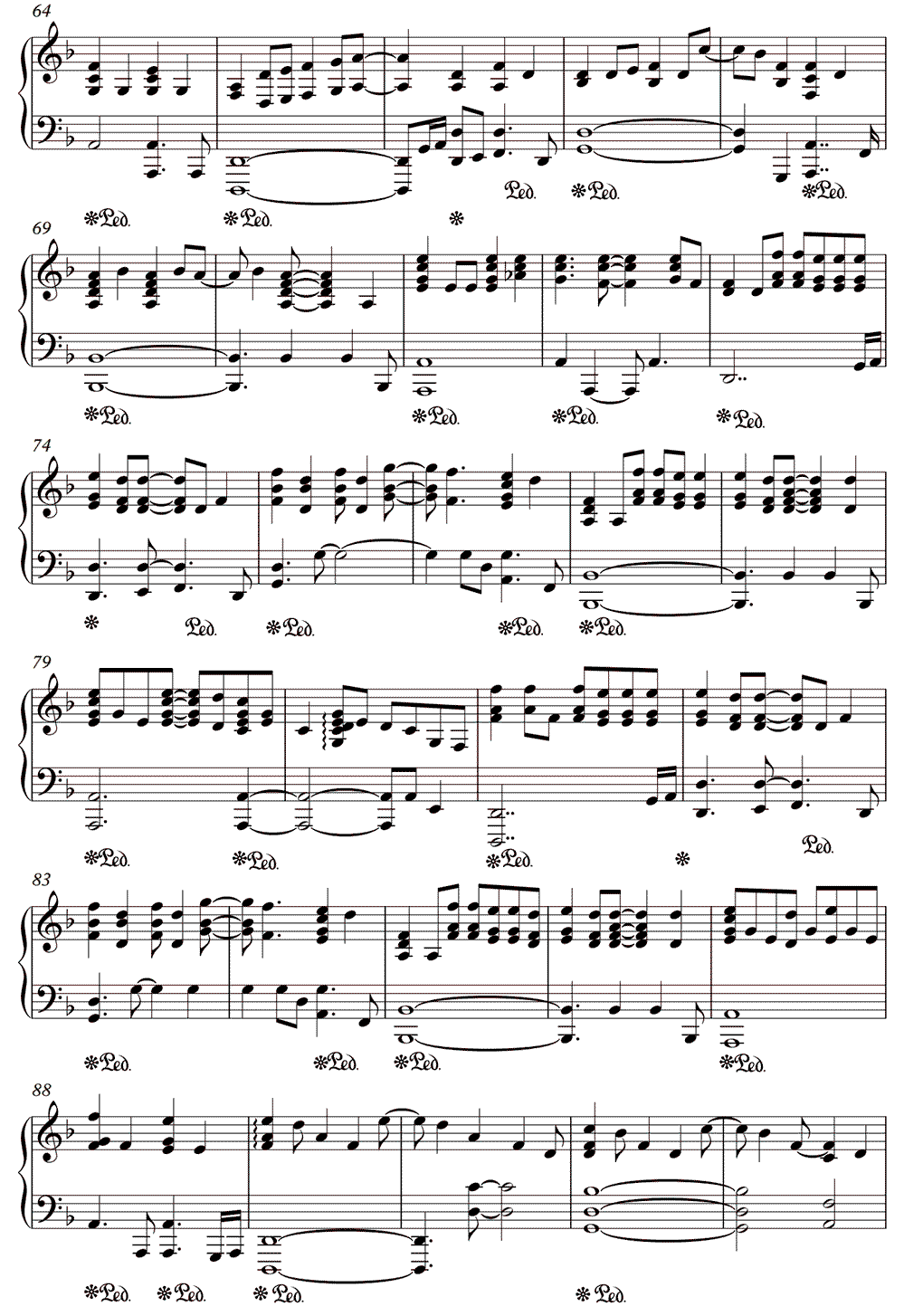 《George Michael》五线谱