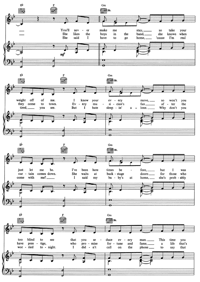 《Dirty Diana》五线谱