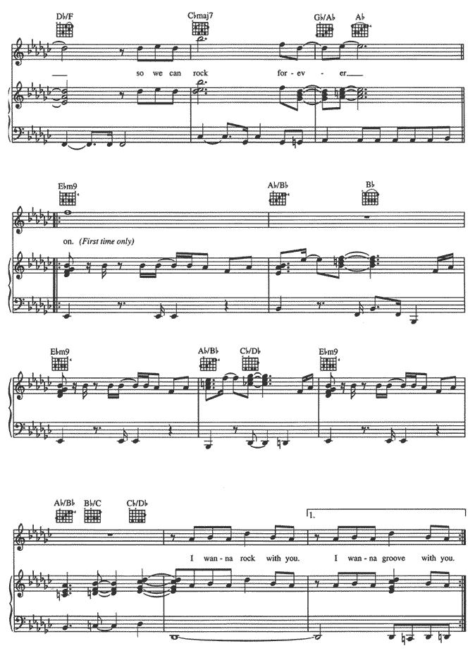 《Rock With You》五线谱