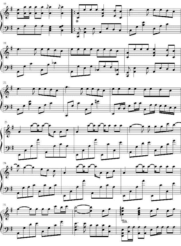 《Roly Poly》五线谱