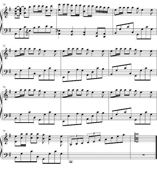 《Roly Poly》五线谱