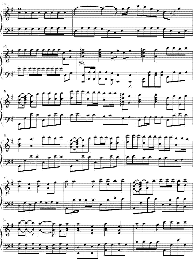 《Roly Poly》五线谱